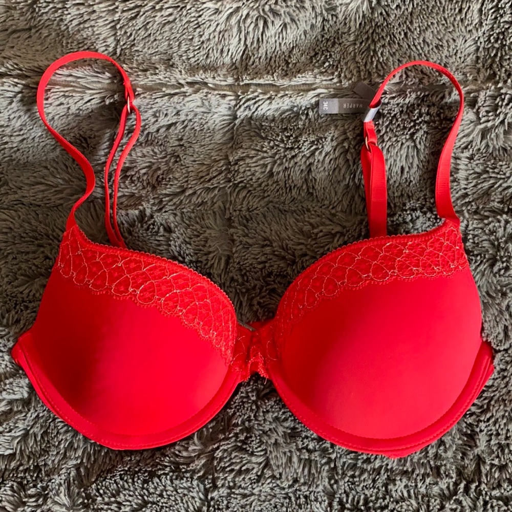 Red Push-Up Bra